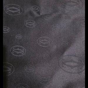 Cartier Black Logo Wrap Scarf